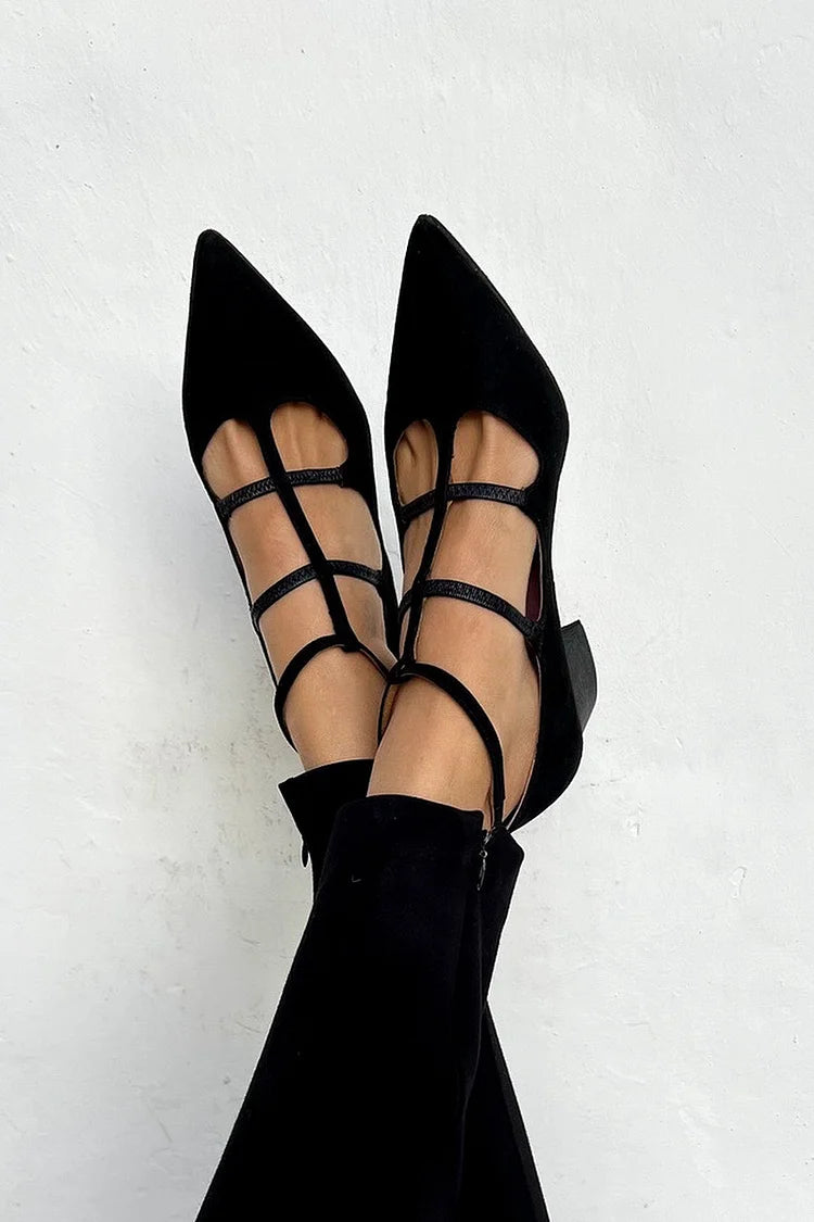 Jessa Escarpins D'Orsay à Talons – Escarpins Élégants à Rayures