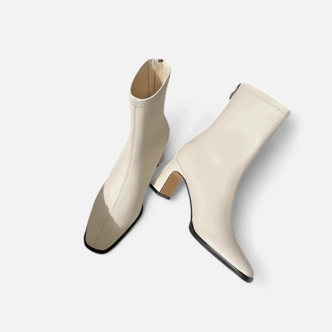 Olivia Bottines Femme – Bottines à Bout Carré avec Talon Bloc Élégant et Style Minimaliste