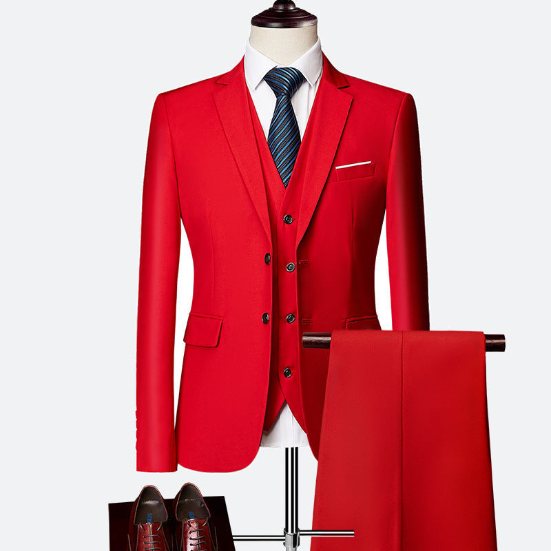 Colton Costume Homme – Ensemble 3 Pièces Élégant avec Coupe Slim et Gilet Assorti