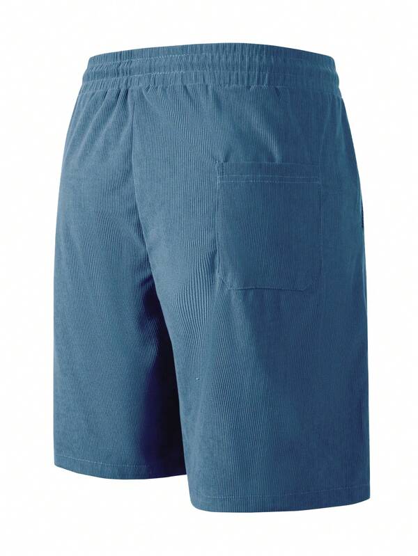 Hudson Short Homme en Velours Côtelé – Bermuda Décontracté avec Taille Élastique et Style Casual
