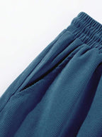 Hudson Short Homme en Velours Côtelé – Bermuda Décontracté avec Taille Élastique et Style Casual
