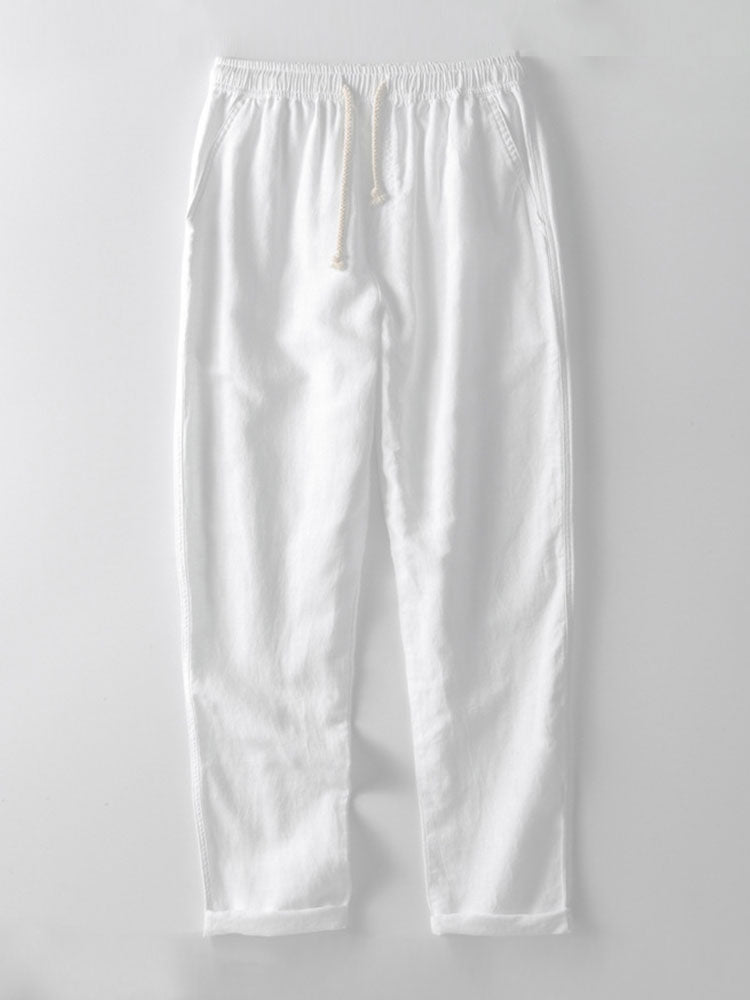 Completo Uomo Holden in Lino – Camicia a Maniche Corte e Pantaloni Leggeri dallo Stile Estivo