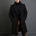 Henrik Manteau Homme – Manteau Long en Laine avec Coupe Élégante et Col Tailleur