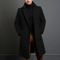 Matthias Men's Long Coat – Elegant Fit with Tailored Collar and Timeless Style