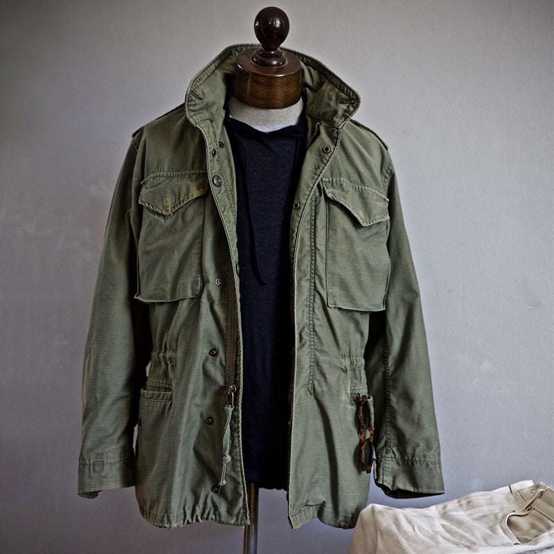 Colton Veste Homme M-65 – Veste Style Militaire Vintage avec Design Fonctionnel Polyvalent