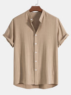 Completo Uomo Holden in Lino – Camicia a Maniche Corte e Pantaloni Leggeri dallo Stile Estivo