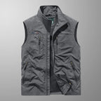 Bastien Men's Bodywarmer – Outdoor Vest with Zipper Closure, Stand-Up Collar, and Functional Pockets  