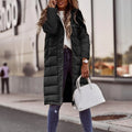 Elise Doudoune Longue Femme – Manteau Hiver Chaud à Capuche & Poches