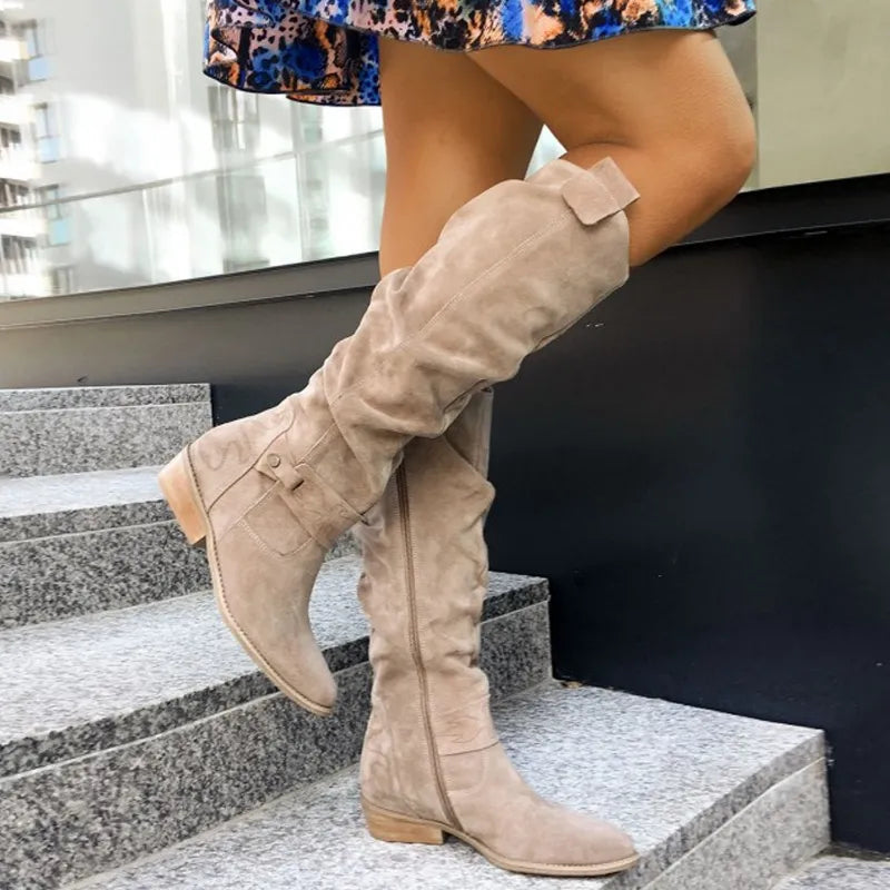 Elvira Bottes Femme – Bottes Hautes Élégantes avec Détails Raffinés & Confort Quotidien