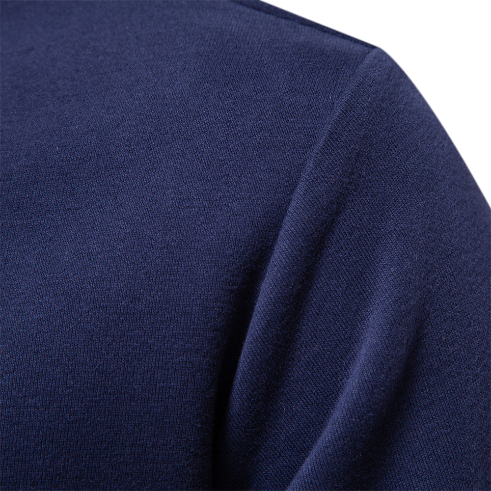 Maverick Men's Polo Sweater – Polo Collar Sweatshirt with Long Sleeves and Classic Style  