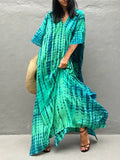 Sloane Robe Caftan Longue Femme – Robe Maxi Fluide au Style Bohème pour l’Été