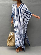 Sloane Robe Caftan Longue Femme – Robe Maxi Fluide au Style Bohème pour l’Été