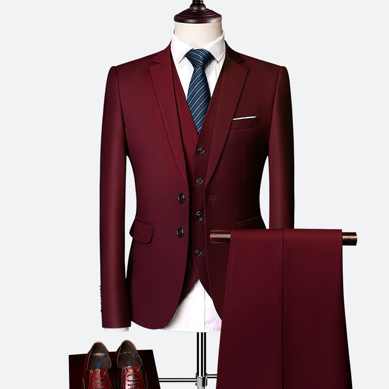 Colton Costume Homme – Ensemble 3 Pièces Élégant avec Coupe Slim et Gilet Assorti