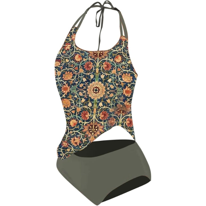 Linnea Maillot de Bain Femme – Maillot Asymétrique Imprimé avec Coupe Élégante et Confortable