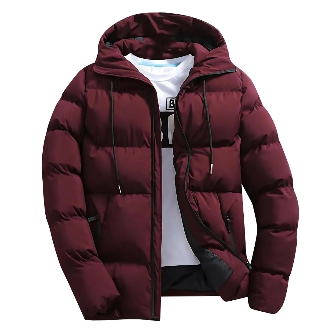 Colton Parka Homme – Veste Matelassée avec Capuche Ajustable et Protection Contre le Froid