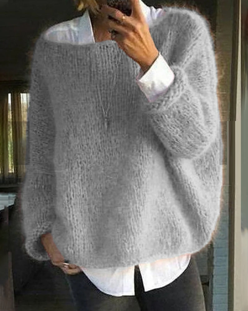 Dakota Pull Femme – Pull en Maille Douce avec Coupe Ample & Style Décontracté Élégant