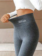 Clara Legging Femme – Pantalon Doublé Polaire Chaud avec Coupe Extensible