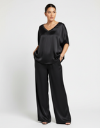 Camila Ensemble Femme – Ensemble Lounge Satiné 2 Pièces à Coupe Fluide Élégante