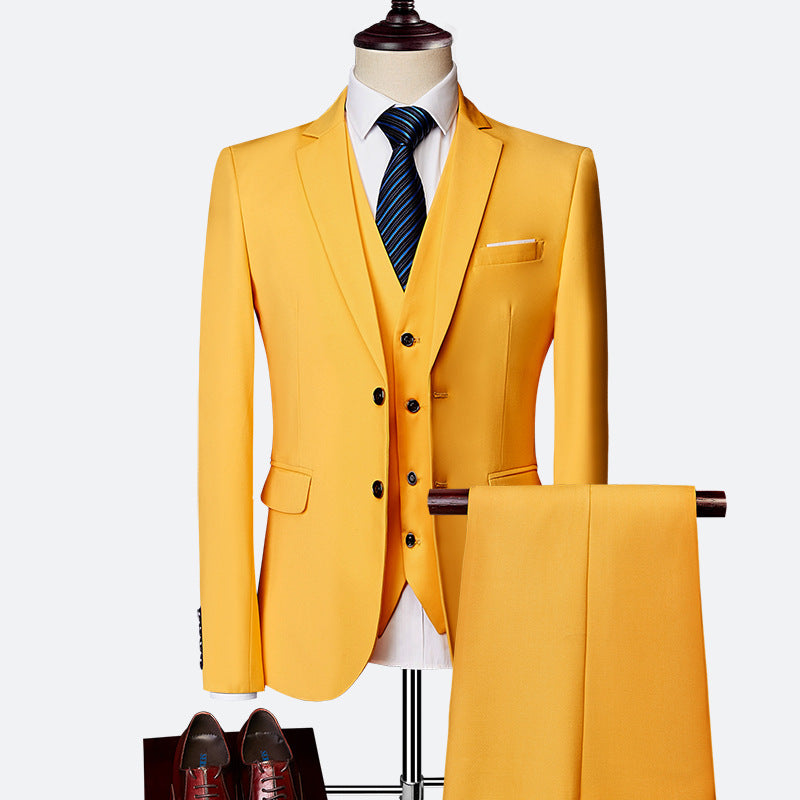 Colton Costume Homme – Ensemble 3 Pièces Élégant avec Coupe Slim et Gilet Assorti