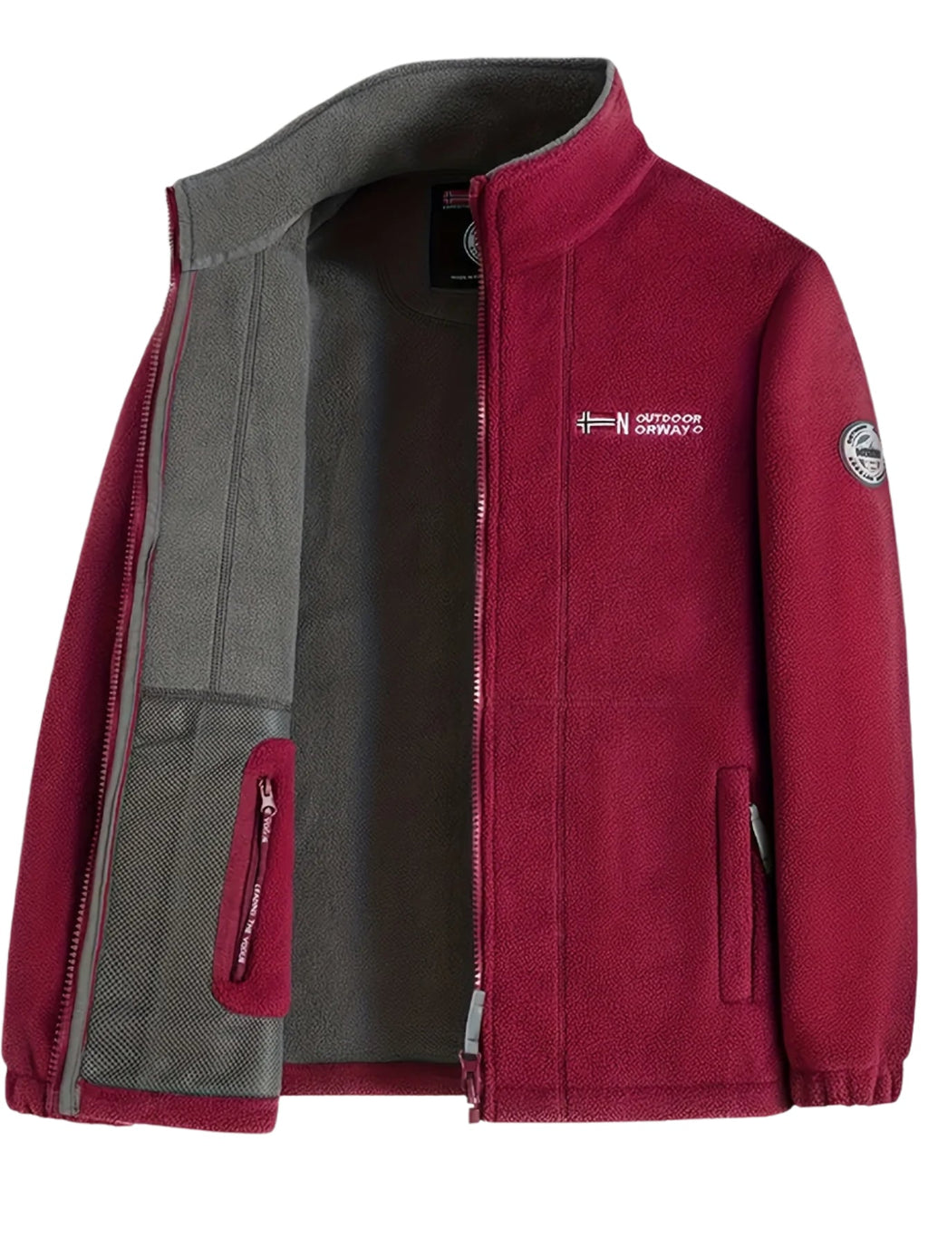 Weston Veste Polaire Homme – Veste Outdoor Chaude avec Col Montant et Design Respirant