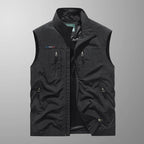 Bastien Men's Bodywarmer – Outdoor Vest with Zipper Closure, Stand-Up Collar, and Functional Pockets  