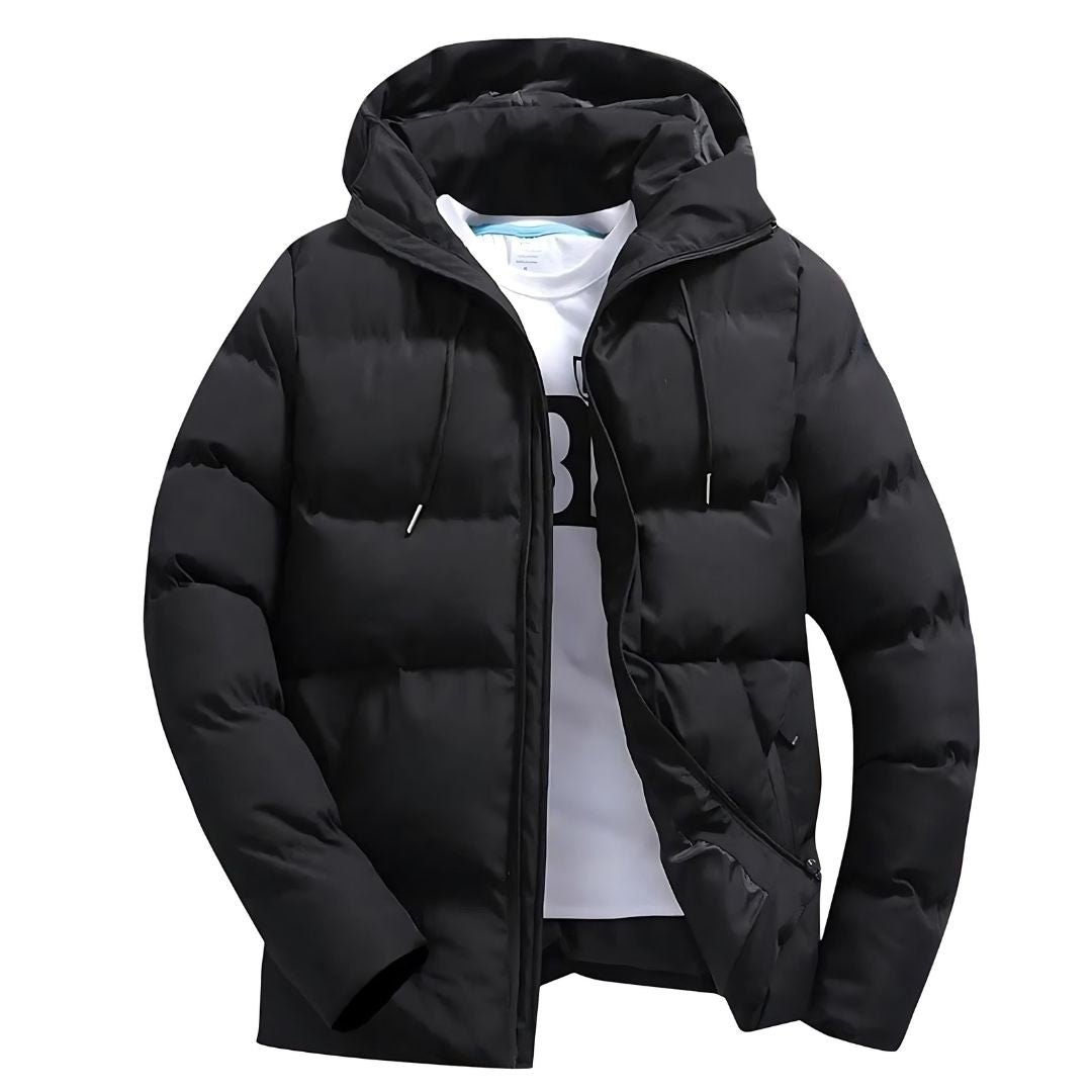 Colton Parka Homme – Veste Matelassée avec Capuche Ajustable et Protection Contre le Froid