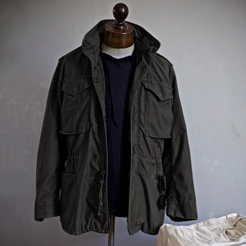 Colton Veste Homme M-65 – Veste Style Militaire Vintage avec Design Fonctionnel Polyvalent
