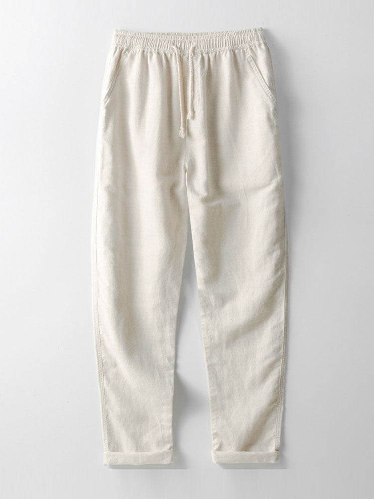 Holden Ensemble Homme en Lin – Chemise à Manches Courtes et Pantalon Léger au Style Estival