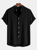 Completo Uomo Holden in Lino – Camicia a Maniche Corte e Pantaloni Leggeri dallo Stile Estivo