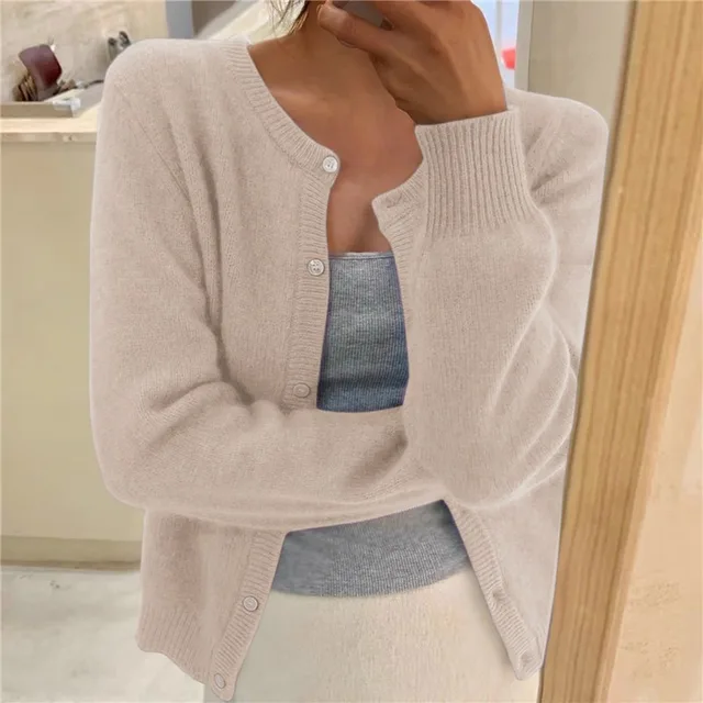 Brooklyn Cardigan Femme – Maille Douce, Coupe Ample & Fermeture Boutonnée