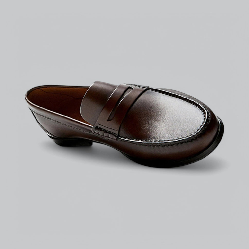 Bastien Mocassins Homme – Cuir Lisse Slip-On, Semelle Souple & Style Habillé