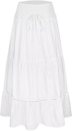 Ysoria Jupe Maxi – Jupe Bohème Convertible 2-en-1 Taille Haute Élégante