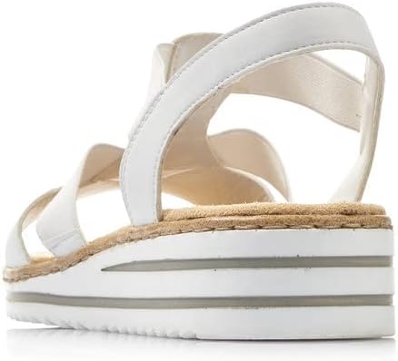 Solène Sandales Compensées Femme – Sandales Confort à Bride Élastique et Semelle Légère