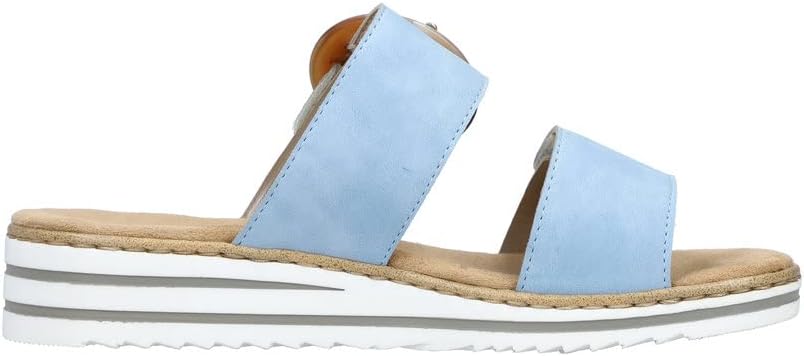 Yselle Mules Femme Compensées – Mules Confort à Semelle Souple et Bride Ajustable