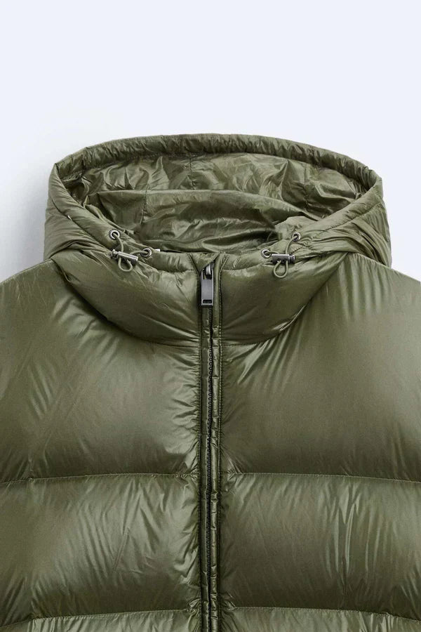 Maëlle Veste Puffer Femme – Doudoune Légère Déperlante à Capuche & Zip