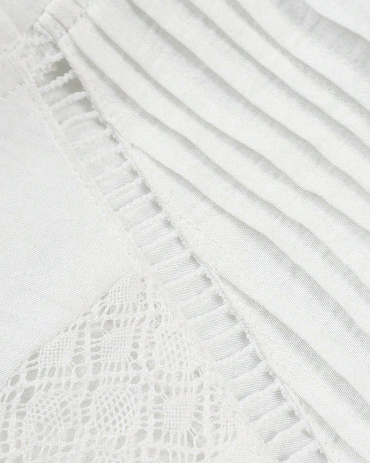 Lysiane Blouse Femme – Blouse Décontractée à Volants avec Texture Gaufrée et Boutons Élégants