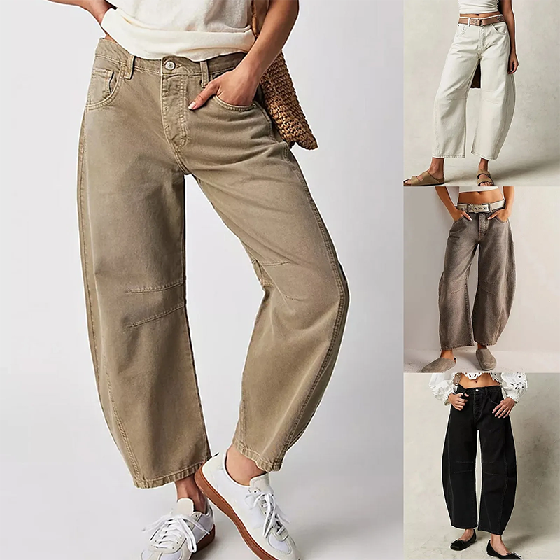 Floriane Pantalon Femme – Pantalon Wide Leg Décontracté avec Coupe Ample et Confort Optimal