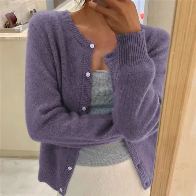 Brooklyn Cardigan Femme – Maille Douce, Coupe Ample & Fermeture Boutonnée
