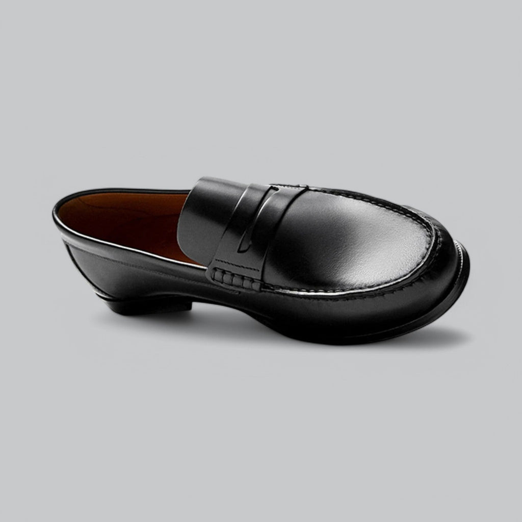Bastien Mocassins Homme – Cuir Lisse Slip-On, Semelle Souple & Style Habillé