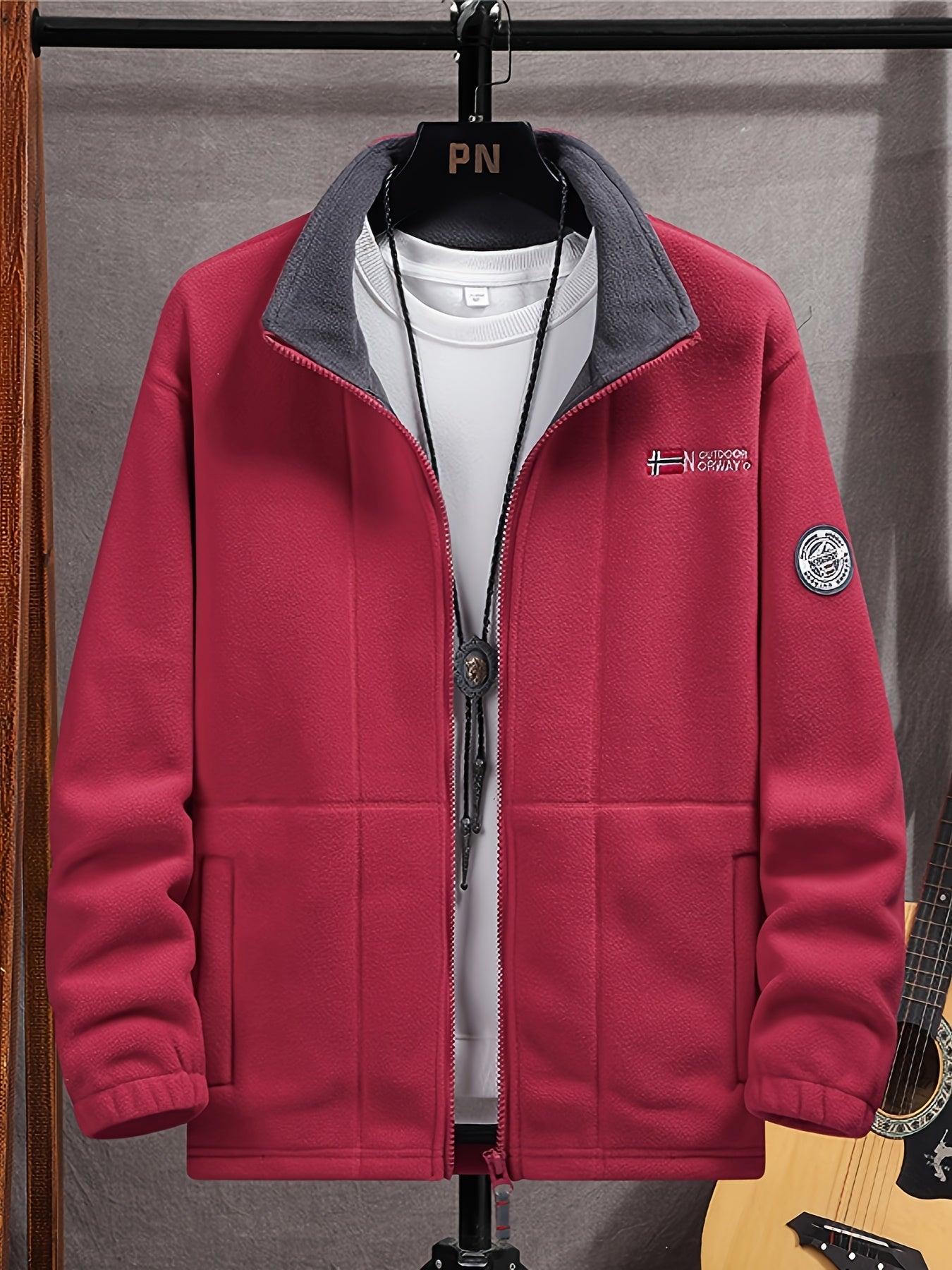 Weston Veste Polaire Homme – Veste Outdoor Chaude avec Col Montant et Design Respirant