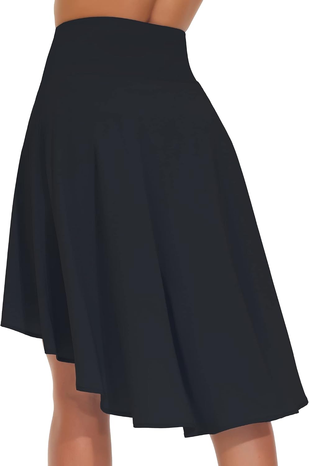 Soléna Jupe-Short – Jupe Asymétrique Taille Haute avec Short Intégré