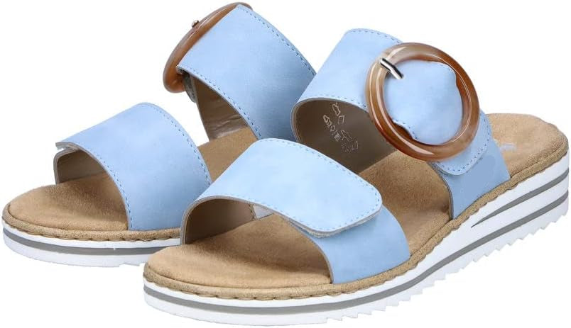 Yselle Mules Femme Compensées – Mules Confort à Semelle Souple et Bride Ajustable