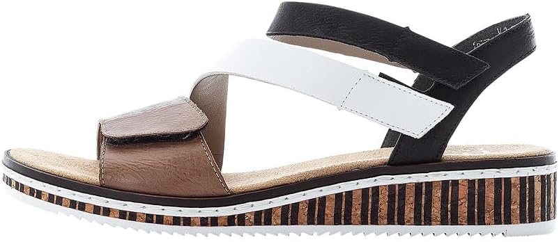 Noélie Sandales Compensées Femme – Sandales Confort à Semelle Souple et Bride Ajustable