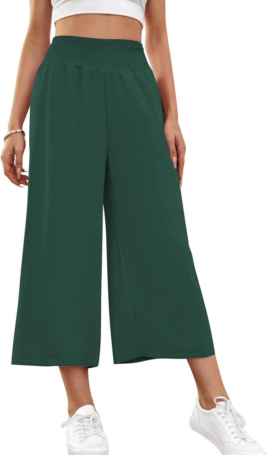 Joanna Pantacourt Culotte Léger – Pantalon Fluide à Jambes Larges pour l'Été