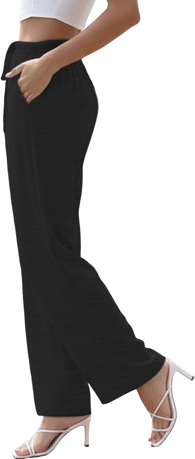 Charlene Flowing Palazzo Pants – Lightweight Wide-Leg Pants for Everyday Comfort  