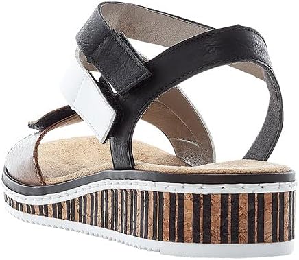 Noélie Sandales Compensées Femme – Sandales Confort à Semelle Souple et Bride Ajustable