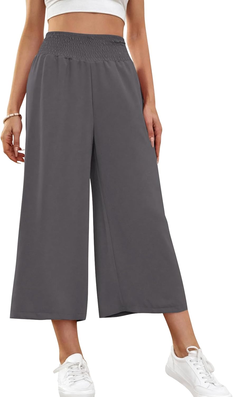 Joanna Pantacourt Culotte Léger – Pantalon Fluide à Jambes Larges pour l'Été