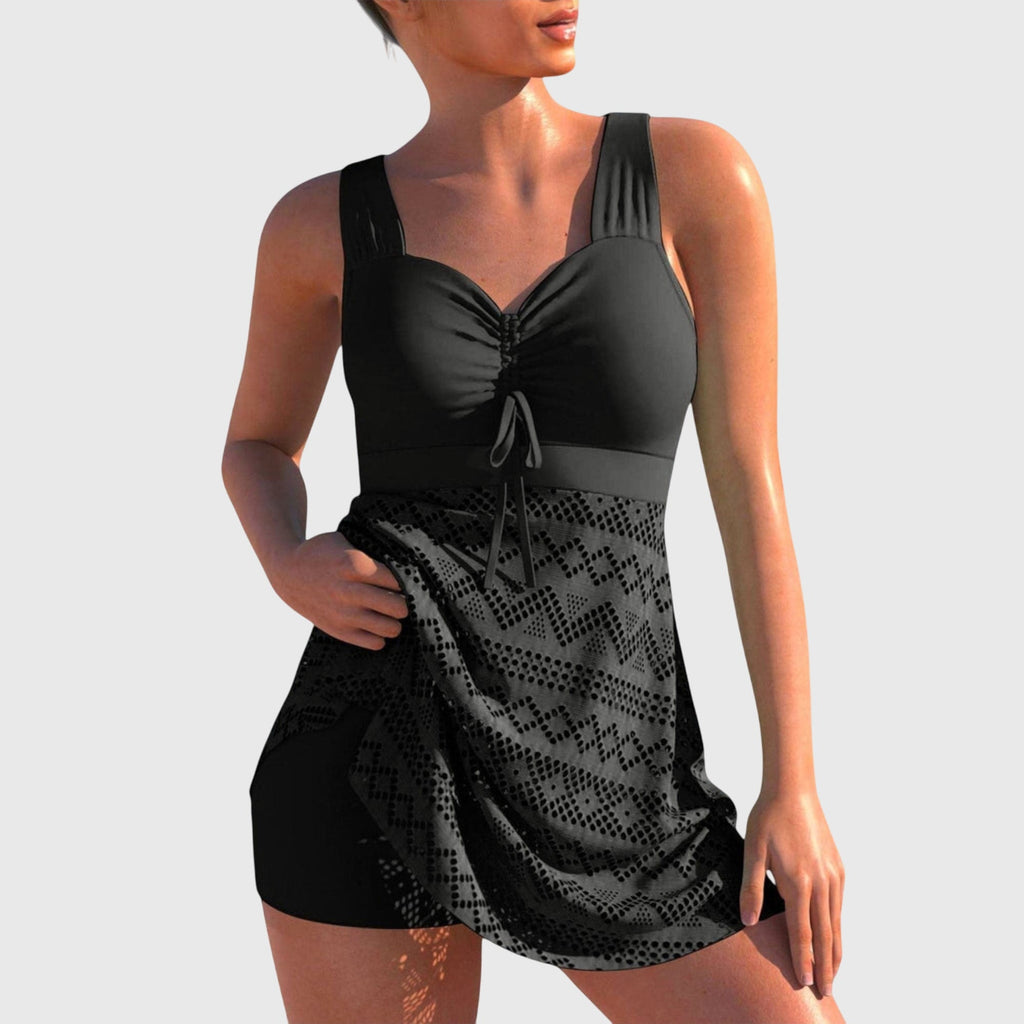 Cristelle Ensemble Bikini Femme – Bikini Confortable avec Encolure Ronde et Coupe Classique