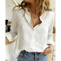 Joanique Blouse Femme – Blouse Décontractée à Boutonnage avec Encolure Ronde et Coupe Ample