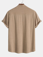 Completo Uomo Holden in Lino – Camicia a Maniche Corte e Pantaloni Leggeri dallo Stile Estivo